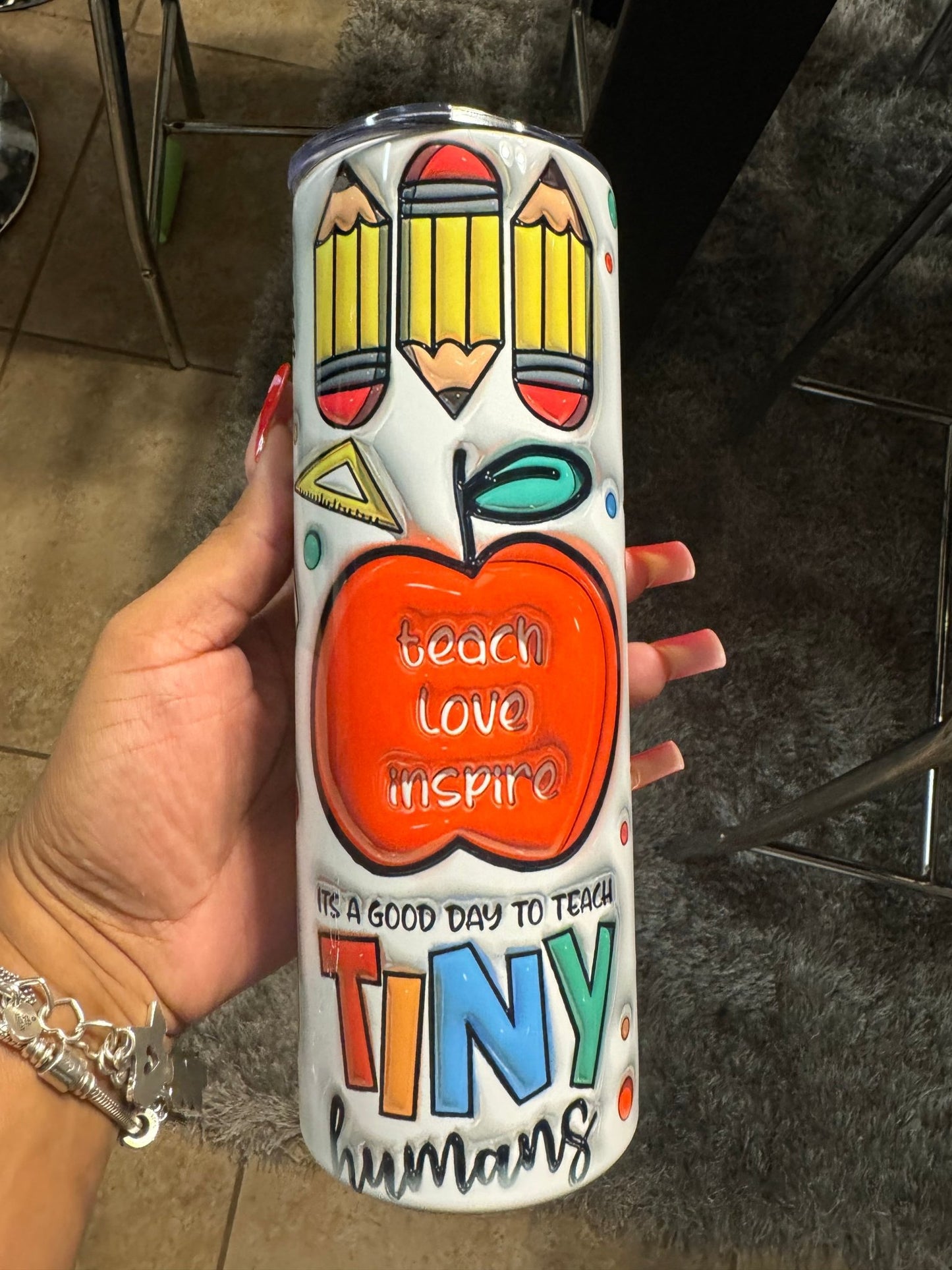 Teacher Appreciation 3D 20oz Tumbler Cup