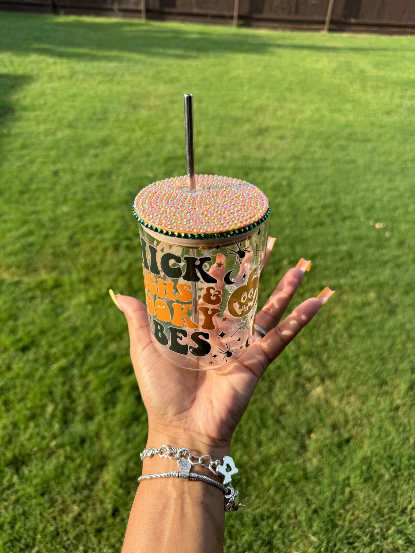 Thick & Spooky 16oz Glass Can Mug