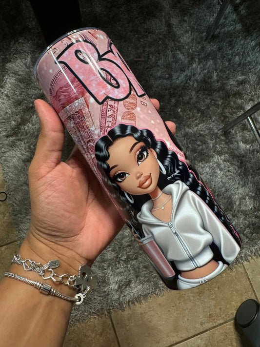 Bling Baddie Doll 20oz Tumbler Cup