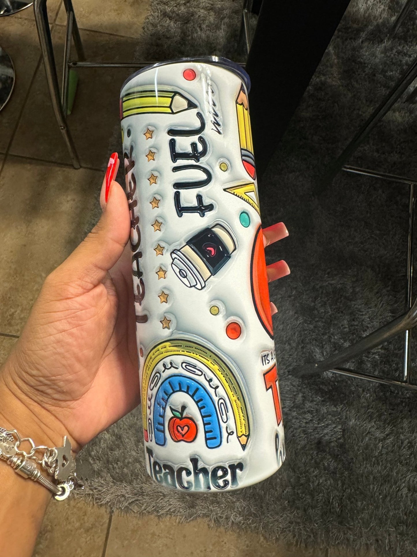 Teacher Appreciation 3D 20oz Tumbler Cup