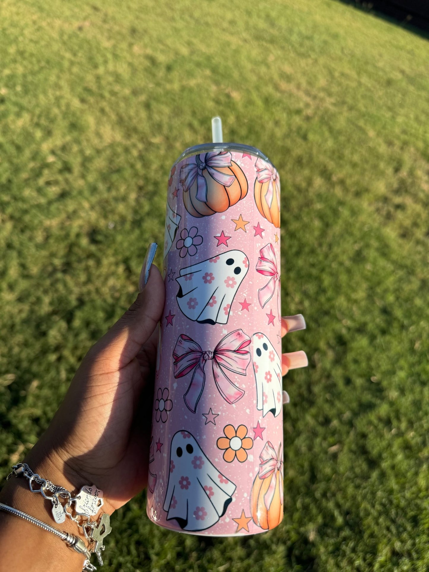 Pink Spooky Season 20oz Tumbler Cup