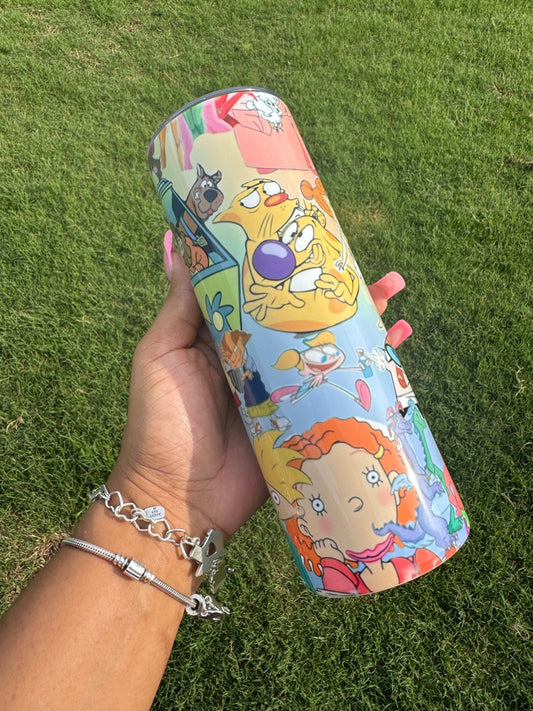 Cartoon Collage 20oz Tumbler Cup