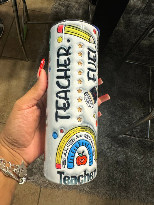 Teacher Appreciation 3D 20oz Tumbler Cup