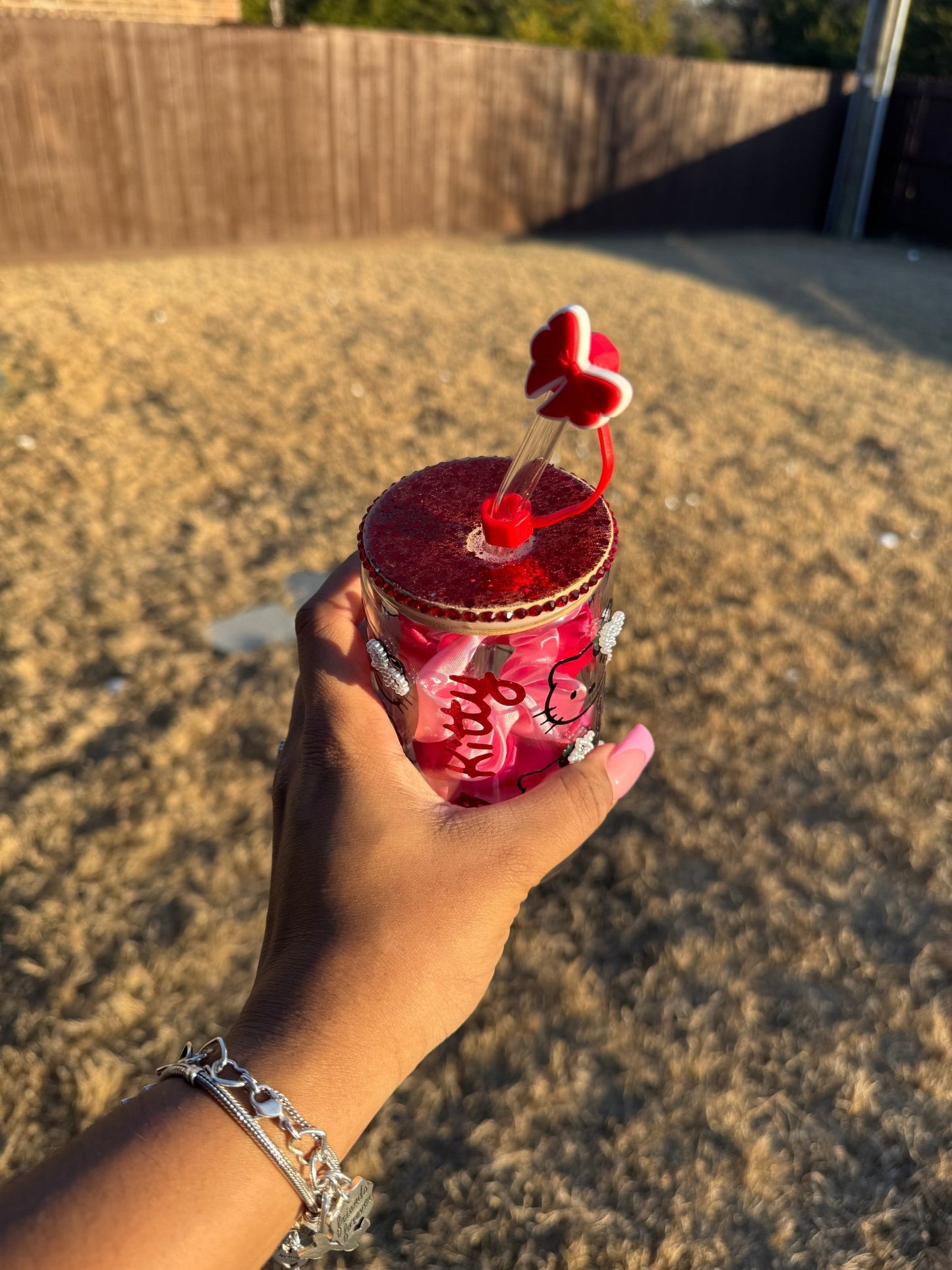 Hello Kitty is a Star Glass Can Cup